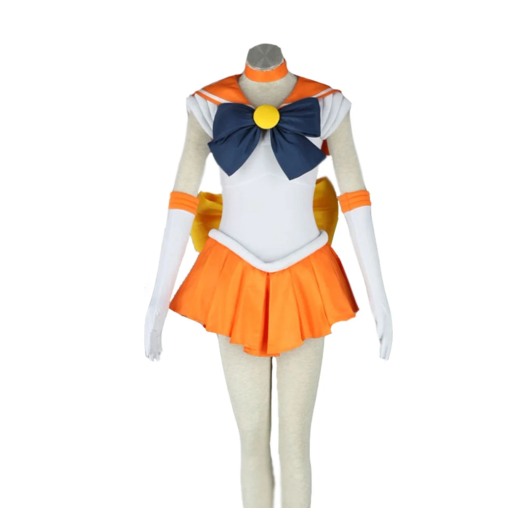 

Anime Sailor Moon Sailor Venus Minako Aino Cosplay Costume Uniform Dress