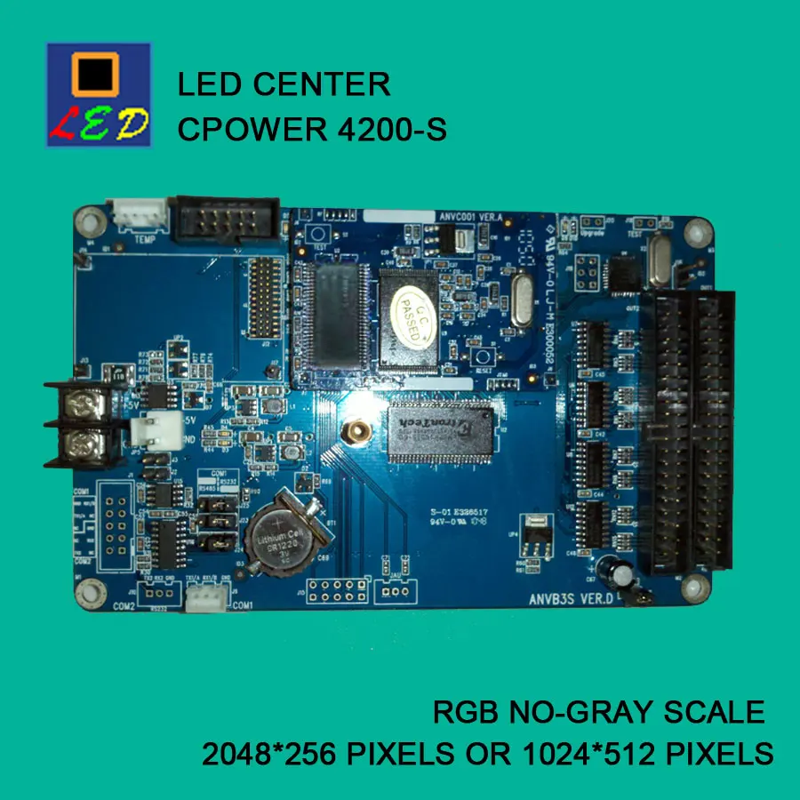 

LED CENTER CPOWER 4200 COM PORT SEND DATA CONTROL CARD LED SIGNS BOARD lumen single Monochrome double color controller