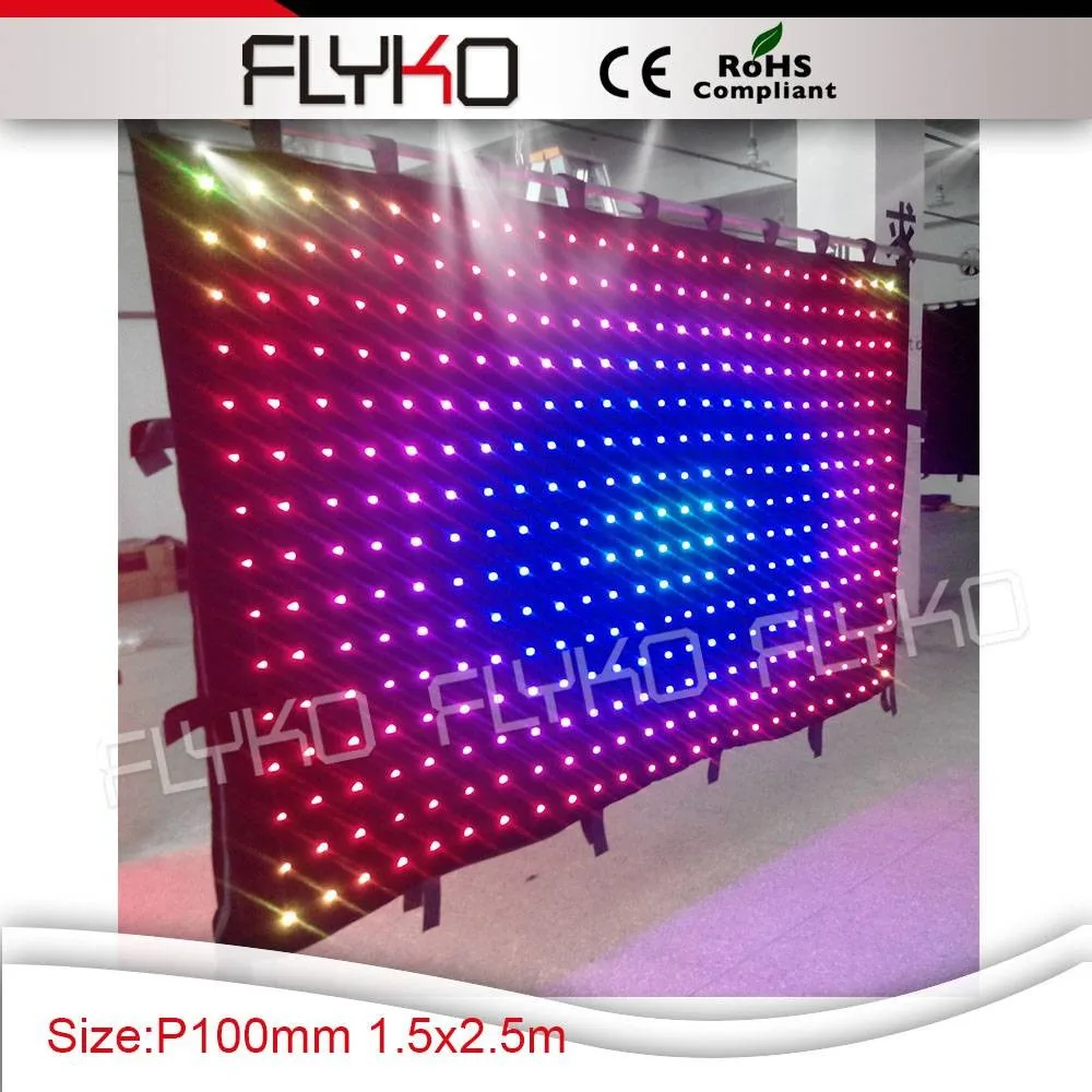p10 led video curtain 14