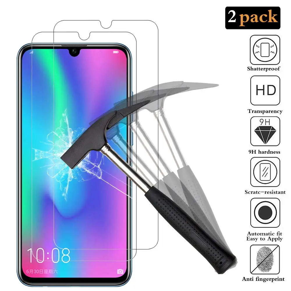 

2Pcs Tempered Glass For Huawei P Smart 2019 Screen Protector For Huawei P Smart P smart Plus Honor 10 Lite 10Lite 9H Glass Film