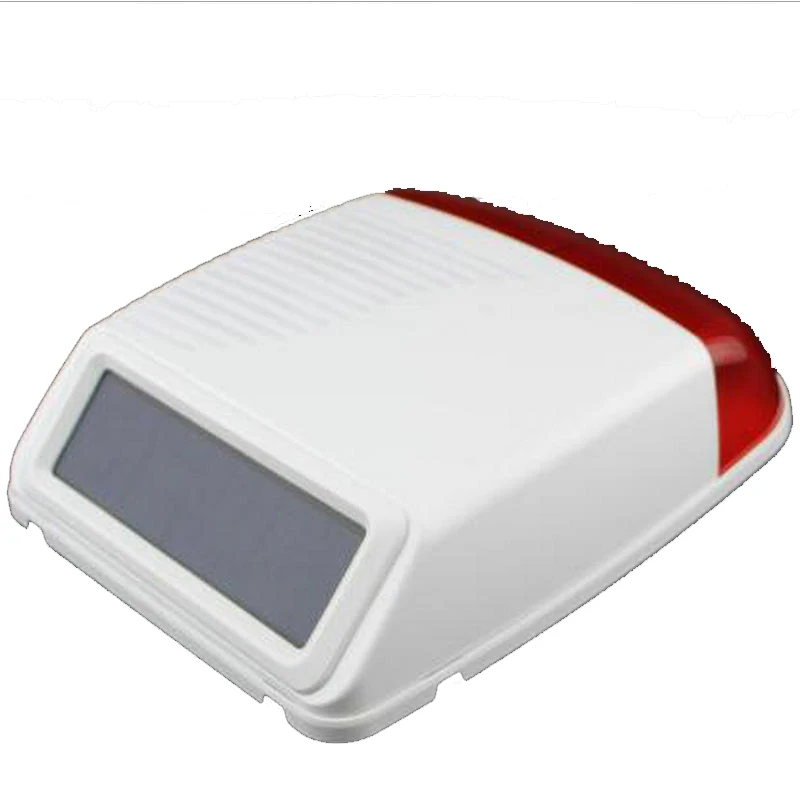 868Mhz Wireless Solar Powered Waterproof Strobe Siren for GSM Alarm DIY System Standalone Siren On-site and Alarm Flash Siren