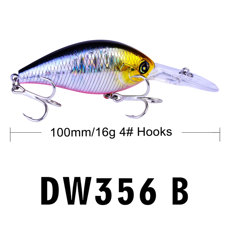 1 шт. Topwater Crankbait 10 см 16 г жир fWobbler Isca искусственная жесткая приманка окунь пластиковые рыболовные снасти на пескаря - Цвет: Color B