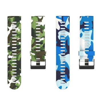 

Camouflage Silicone Strap Replacement Watch Accessories Strap for Garmin Fenix 3, 3X, 5X, and 5X plus