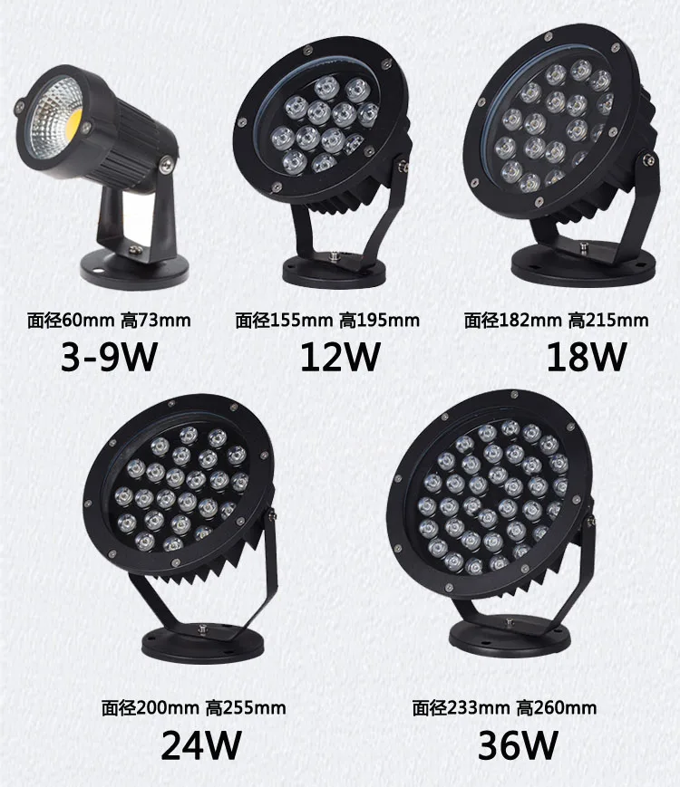 20 шт садовый прожектор COB 3 W 5 W IP65 уличные наземные Светодиодные пятно света 12 V 110 V 220 V led садовое освещение для сада воды