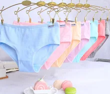 4Pcs Lot Candy Color Kid Girls Panties Underwear Soild Briefs Cotton Lingerie Soft Comfortable PantyNH0008