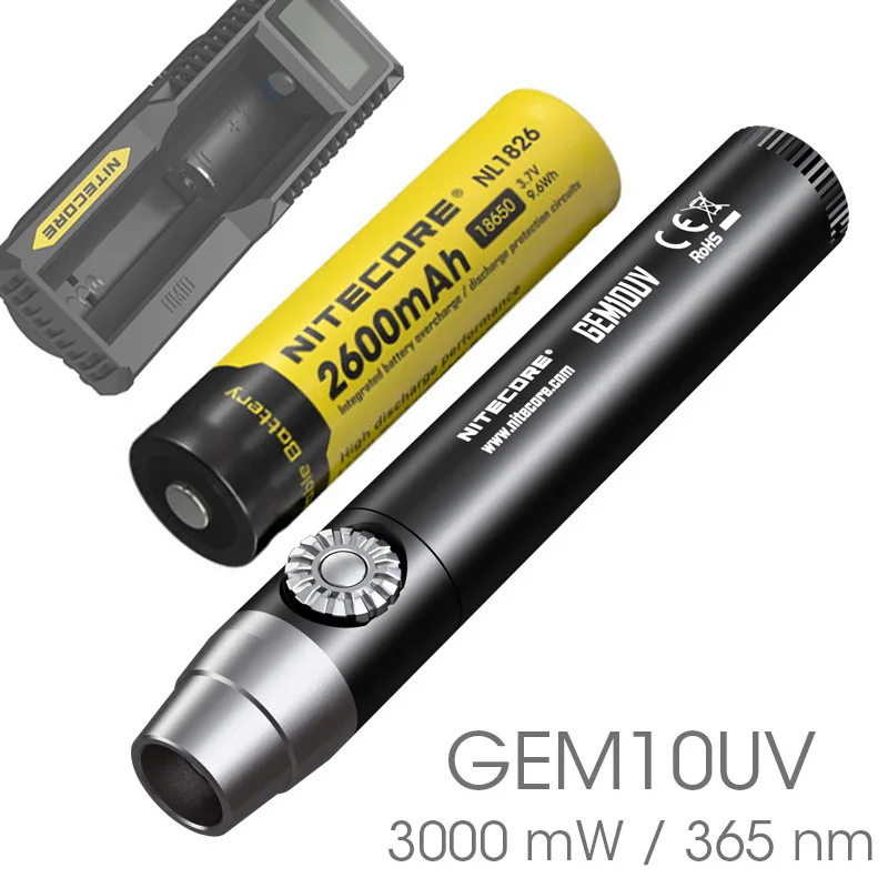 

Nitecore GEM8 GEM8UV GEM10 GEM10UV Brightness Professional Gemstone Identification Flashlight with Ultraviolet/White Light