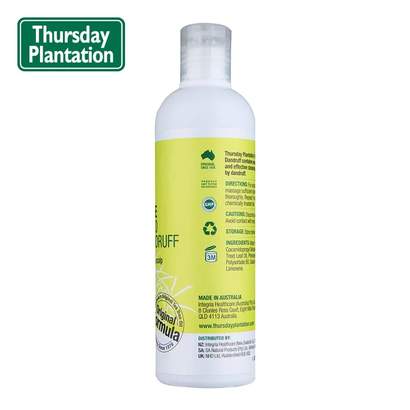 Австралийский Шампунь против перхоти в виде чайного дерева четвергах