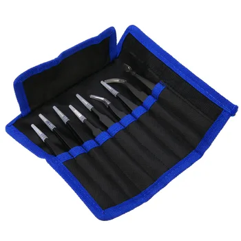 

9pcs Stainless Steel Precision Tweezers Set Anti Static Repair Tool Kit for SMD Chip Jewelry Electronic Repairing Hand Tools