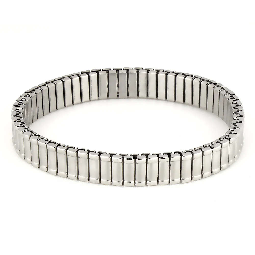 

Bracelet Bracelets For Women Men Bangle Stainless Steel Bracelet 2018 Hot Fashion Elastic Silver Color Bracelet Bangles Jewelry