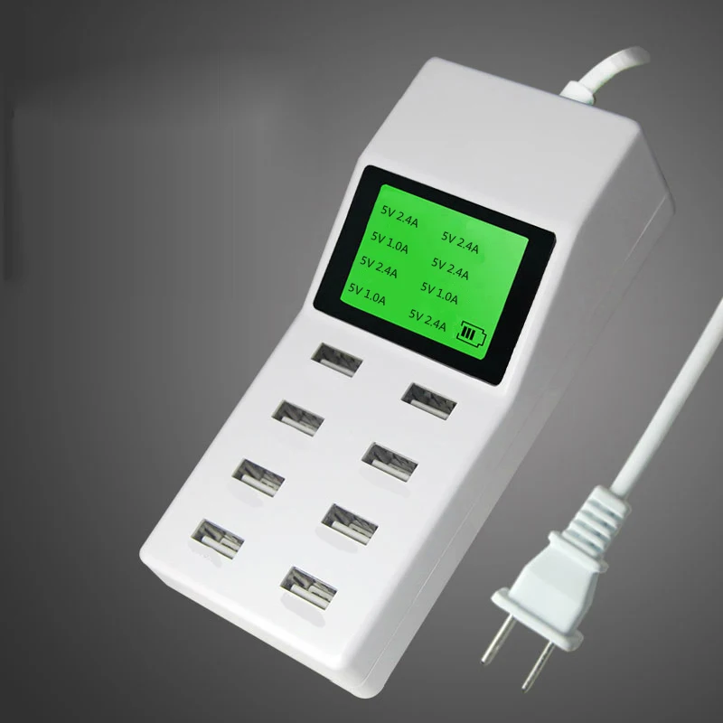 8 ميناء USB جدار شاحن شحن محطة المقبس مهايئ توزيع للهاتف المحمول الذكي أقراص السفر مكتب المنزل الرقمية 8 ميناء USB جدار شاحن شحن محطة المقبس مهايئ توزيع للهاتف المحمول الذكي أقراص السفر مكتب المنزل الرقمية