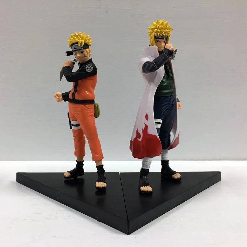 

2pcs/set 16cm Naruto Uzumaki Naruto & Yondaime Hokage Minato Namikaze Naruto Figure toy opp bag