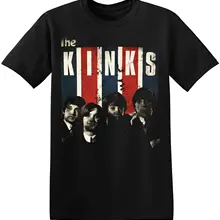 Kinks Футболка Винтаж английский рок-группа графический принт футболки брендовая одежда забавная Футболка Топ футболка плюс размер
