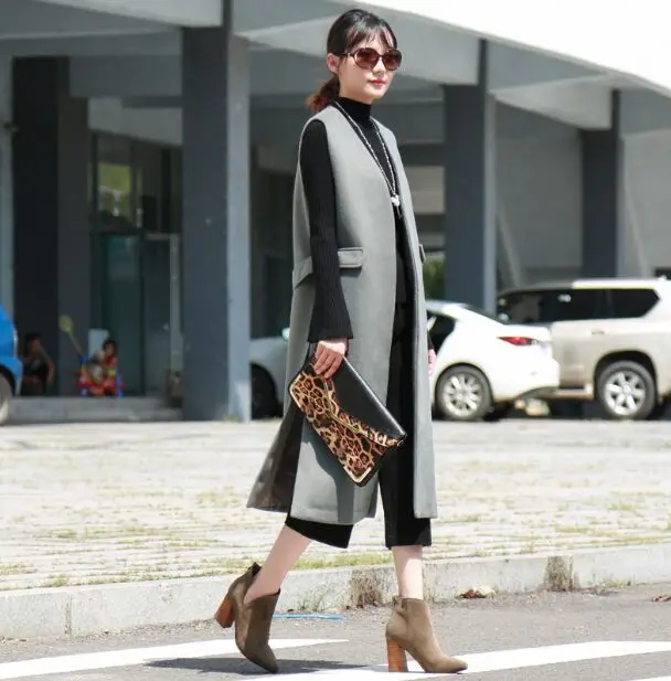 2018 New Hot Sale Autumn Winter Vest Women Sleeveless V-neck Knitted Vests Long Poullover Female Solid Split Waistcoat Femme 2018 New Hot Sale Autumn Winter Vest Women Sleeveless V-neck Knitted Vests Long Poullover Female Solid Split Waistcoat Femme