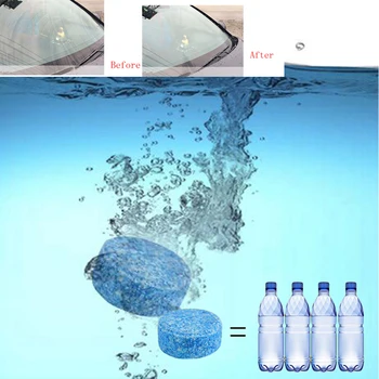 

5pcs/lot Home Car Cleaner Windscreen Cleaning Cloth Compact Pills Effervescent Tablets Car House Glass Water Solid Wiper