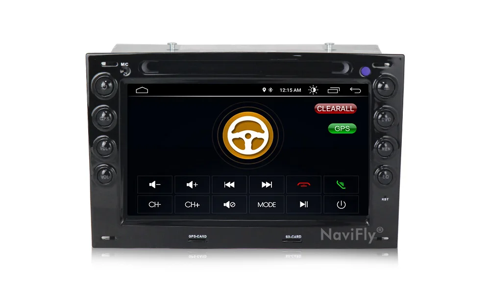 Top NaviFly 2 Din Car DVD Radio player for Renault Megane 2 2003-2010 Android 8.1 Multimedia GPS navigation HD FM stereo Head Unit 10