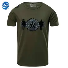 Zuoxiangru походная Футболка мужская армейская Военная поклонница крутой парень с коротким рукавом с вырезом лодочкой с коротким рукавом камуфляжная тактическая футболка
