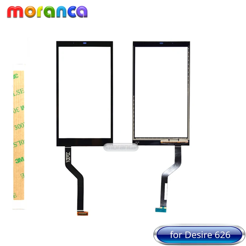 

5.0'' Screen for HTC Desire 626 626G 626W Touch Screen Digitizer Front Glass Sensor Lens Panel Black Replacement + 3M Tape