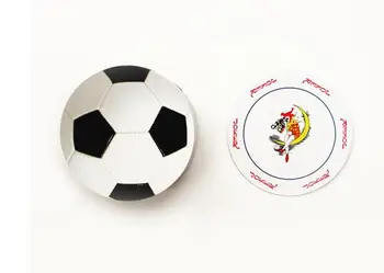 

nonstandard round size football baseball rugby poker set round ovals shape playing card set as collection novelty pokers