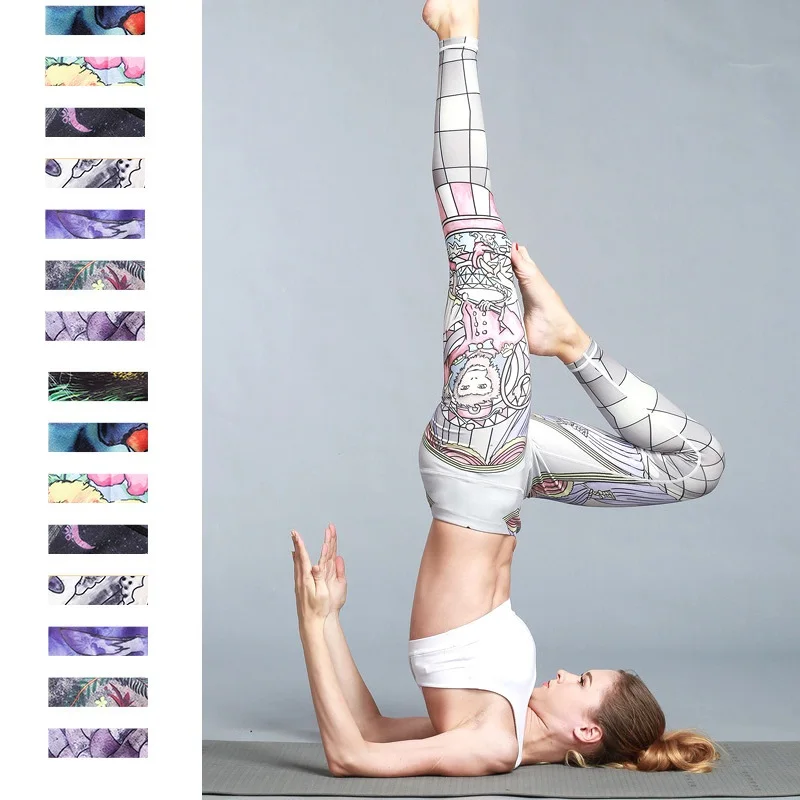 Women Sporting Leggings High Waist Slim Yoga Pants Workout