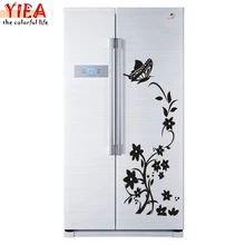 Высокое качество творческой холодильник наклейка бабочка шаблон стены наклейки home decor
