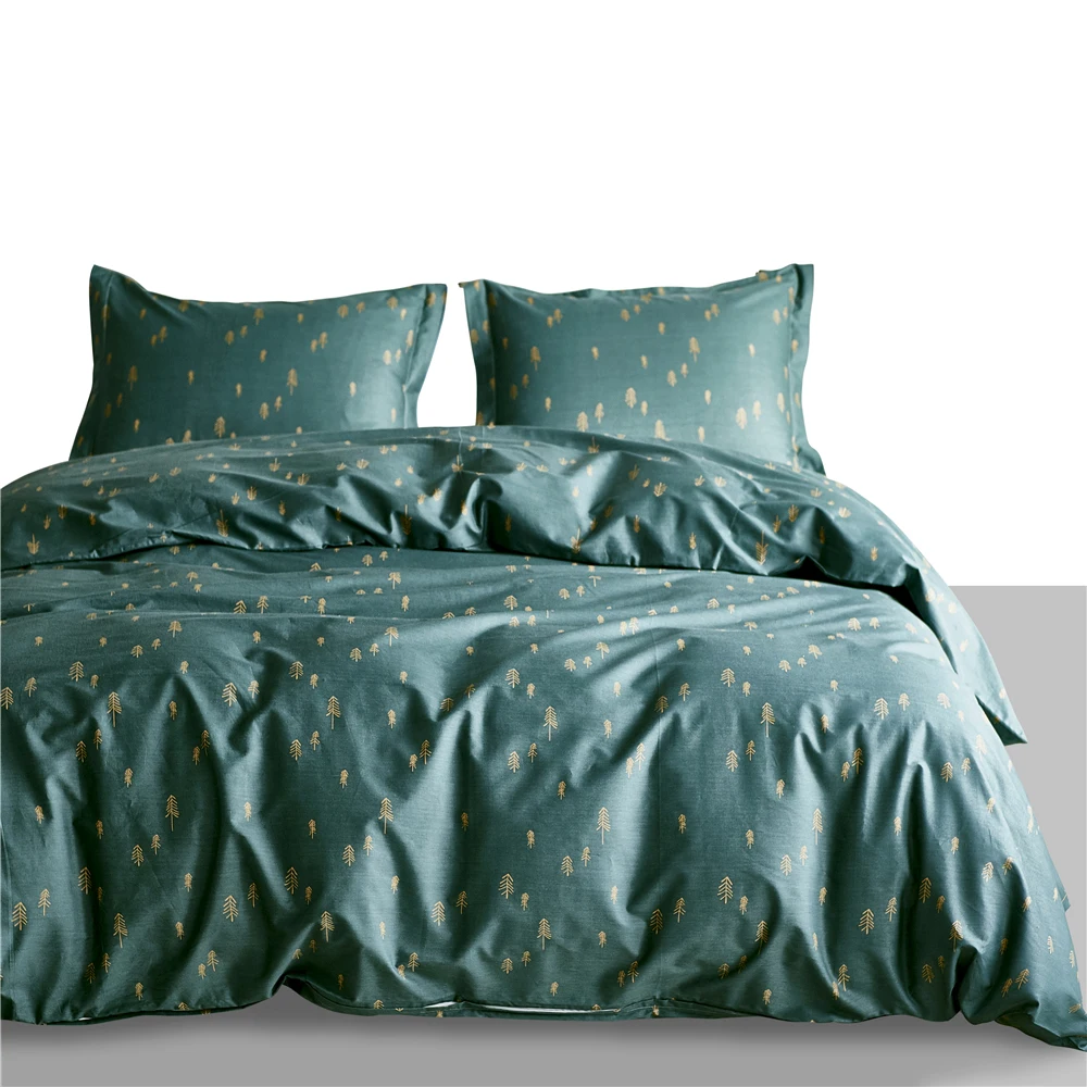 

Modern Print Cotton Soft 2/3Pcs Bedspread Home Textile Bedding Sets Duvet Cover Set Pillowcase Linen USA Twin Queen King Size
