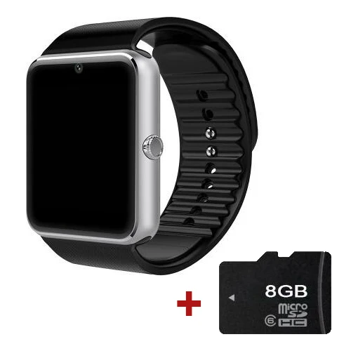 Смарт часы GT08 синхронизации Notifier Bluetooth подключение часы android-телефон Smartwatch поддержка Sim карты наручные PK DZ09 - Цвет: sliver with 8G