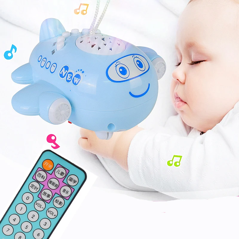 

Airplane Rattles Baby Toys 0-12 Months Educational Toys Innovative Projection Toys For Newborns Mobile Rattles Christmas Gifts