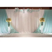 3*6 м индивидуальный заказ свадебные аксессуары фон марлевая ткань занавески шелковые занавески для свадебного декора макет яркая Свадебная драпировка занавес фон