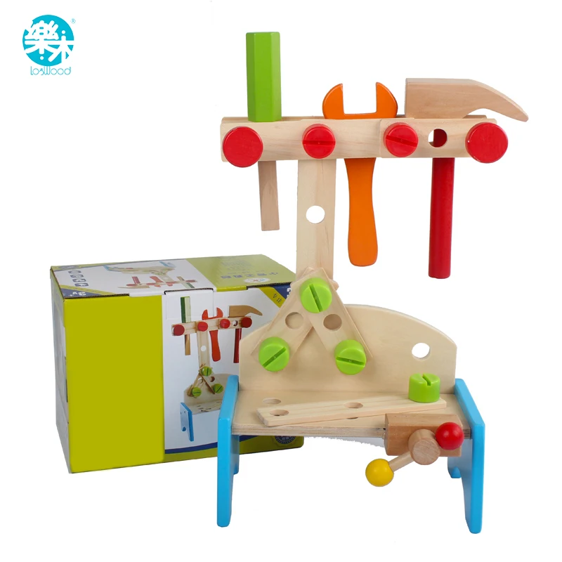 Wooden Baby Toys Kids Multifunctional mini Tool Maintenance Box Wooden Toy Baby Nut Combination Chirstmas Birthday