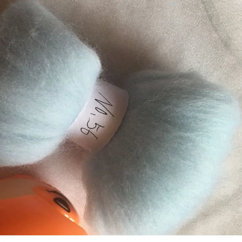 WFPFBEC 70s Australia COMBED 100% WOOL fiber merino diy wool for neddles felting 50g 100g 200g 300g 500g 1000g NO.56