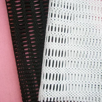 

1Piece New Fashion French High Quality White Mesh Fabrics Openwork Dress Clothes Black Net Cloth Sewing Patchwork Fabric Tissu
