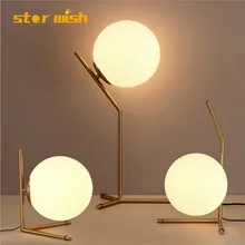 Star wish Modern nordic Glass ball table lights Retro Vintage desk Lamp E27 Loft for bedroom