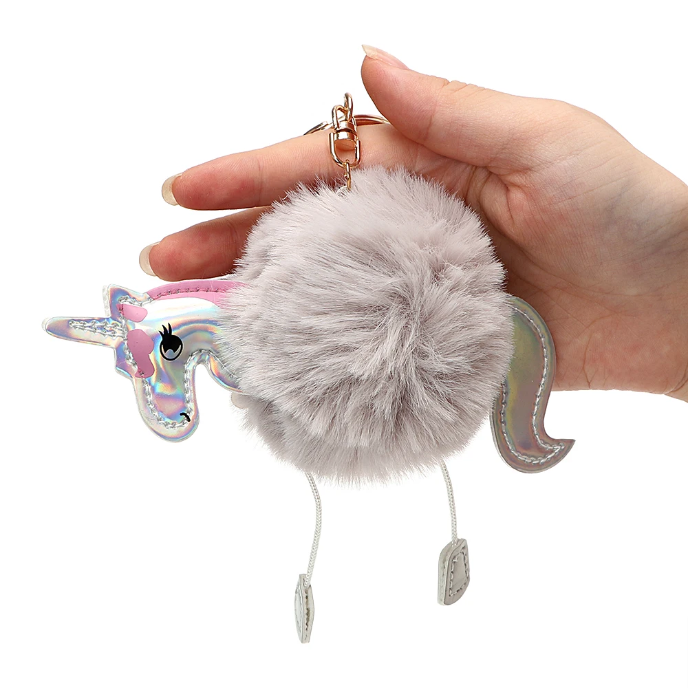 

Lovely Auto Key Chain Cute Hors Car Key Ring Decoration Baubles Keychain Animal Dolls Keyring Interior Accessories Plush Toyse