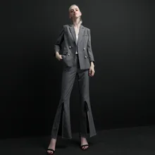 High quality women suits pants suit Women's Office Lady Two Pieces Sets female autumn new casual jacket trousers elegant High quality women suits pants suit Women's Office Lady Two Pieces Sets female autumn new casual jacket trousers elegant