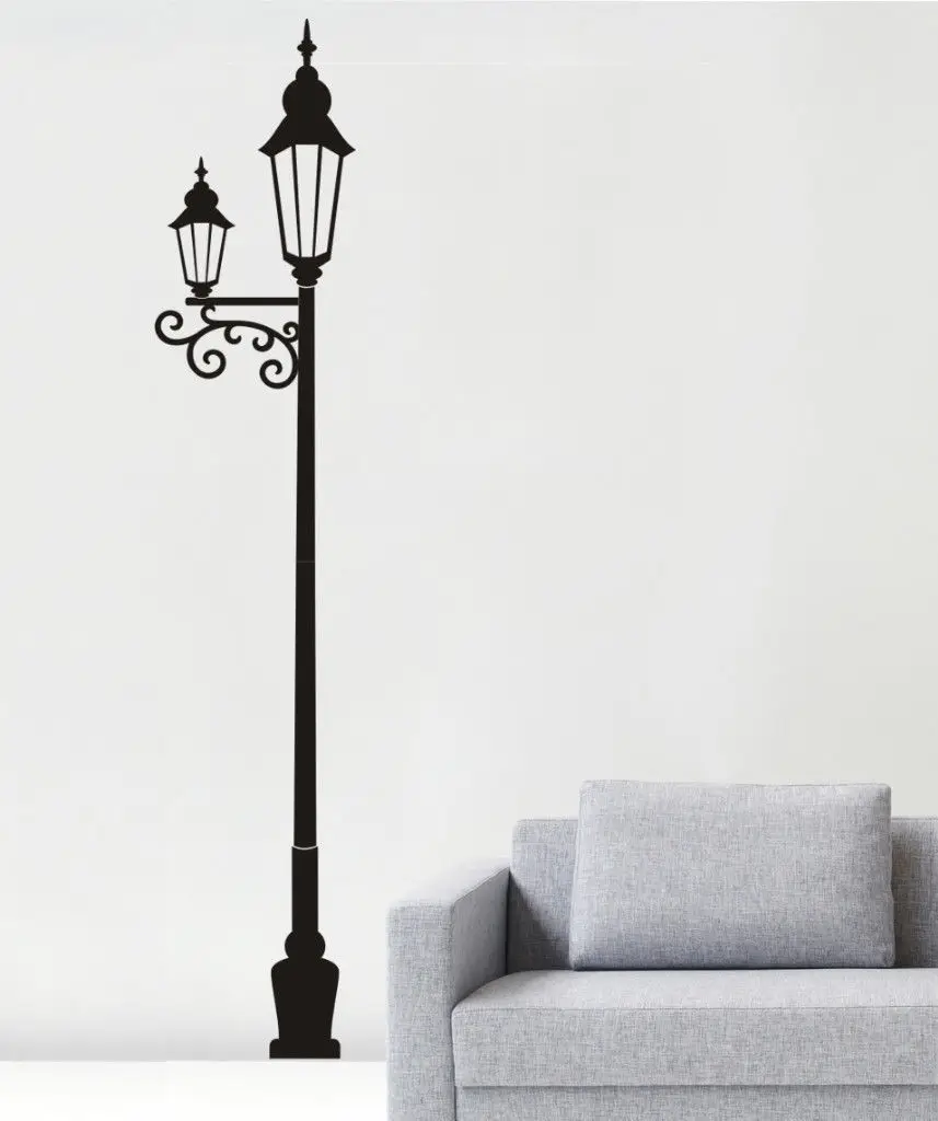 GOOD FRIENDS & LAMP POST Removable Wall Sticker GOOD FRIENDS & LAMP POST Removable Wall Sticker