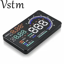 Автомобильный дизайн, универсальный автомобильный hud Дисплей A8 5," gps Спидометр Интеллектуальный Цифровой Автомобильный спидометр OBD2 Интерфейс