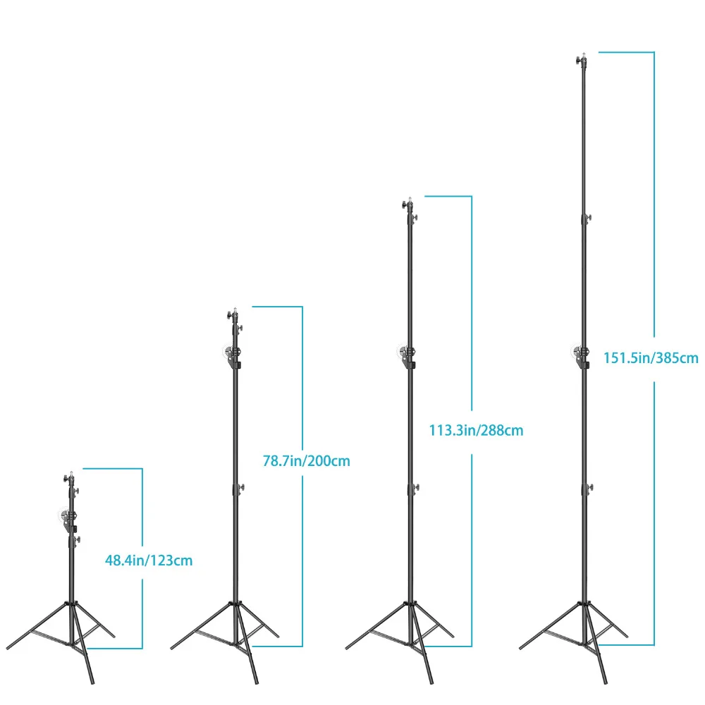 Neewer аксессуары для фотостудий 2-в-1 светильник стенд 48,4-151,5 дюймов Регулируемая высота 85-дюймовый складывающаяся штанга микрофона и песком, Алюминий из алюминиевого сплава