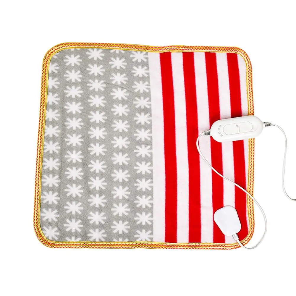 

45x45cm Soft Pet Dog Cat Electric Heating Home Office Car Warm Blanket Cushion Mat Electric Heating Pet Blanket