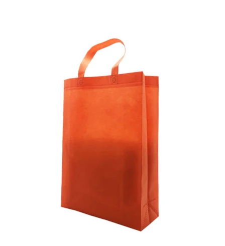 6 шт. водонепроницаемые нетканые сумки с ручками 8 цветов Recyle Нетканая сумка для покупок может напечатать логотип HK108 - Цвет: Оранжевый