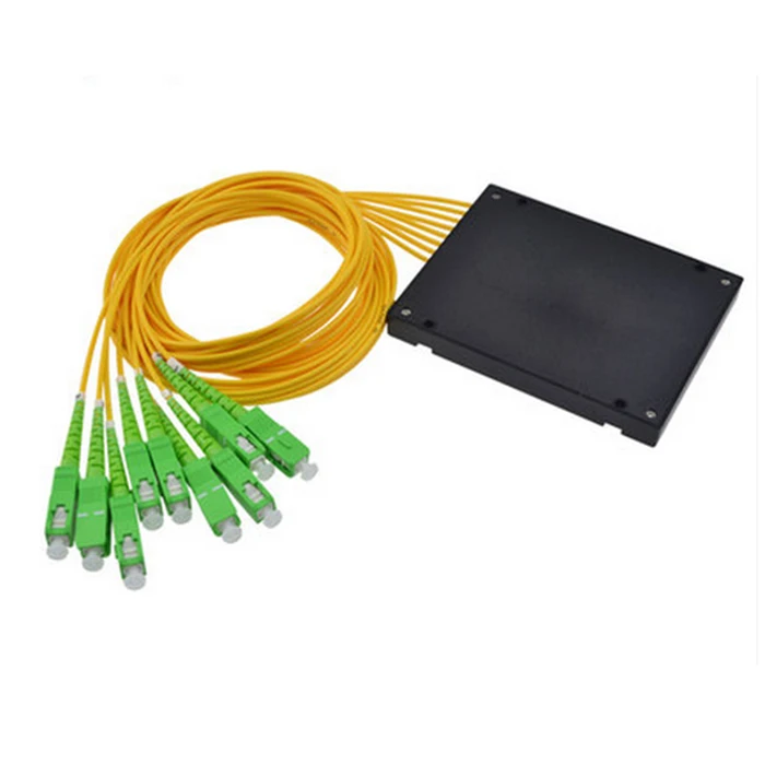 Free-Shipping-2-0mm-1x8-ABS-Box-Module-Type-SC-APC-Connector-Fiber-Optical-PLC-Splitter