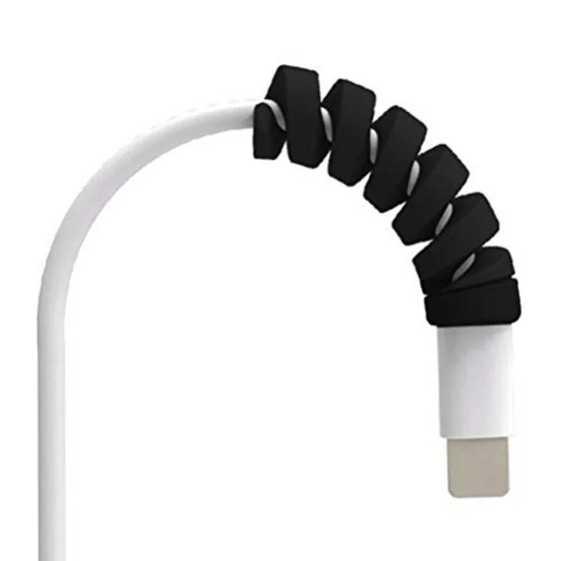 10 шт силиконовый спиральный кабель протектор для iphone Usb зарядное устройство для сматывания кабеля защита от разрывов Защитная Для samsung Android