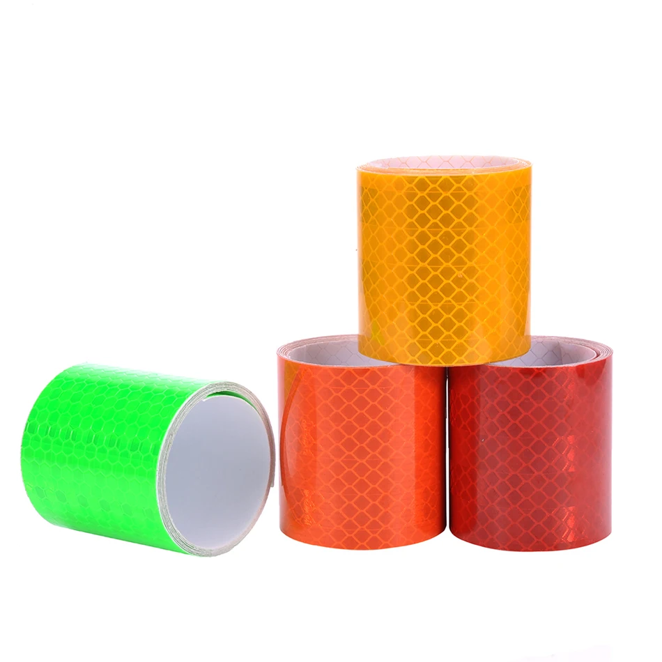 Buy 5cmx1m Mark Reflective Safety tape stickers car styling Self Adhesive