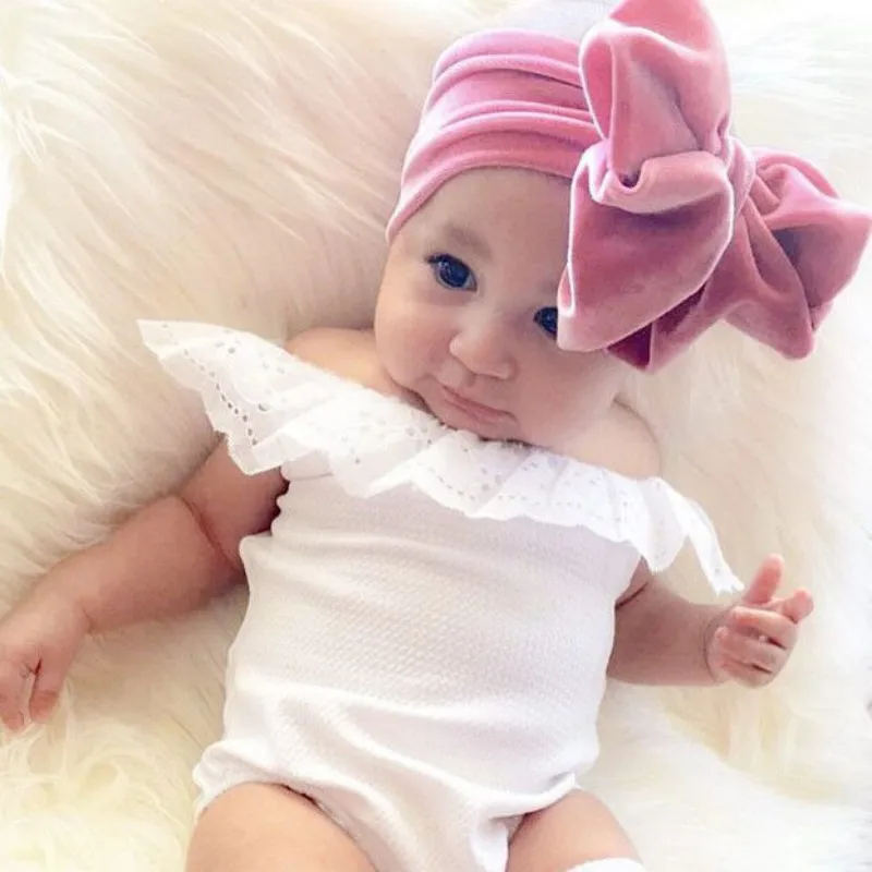 

Big Bow Headband For Girls Clothing Accessories Large Hair Bows Elastic Turban Head Wraps Kids Top Knot Hairband