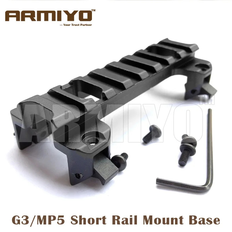 Armiyo G3 MP5 Weaver 90mm Length 20mm Picatinny Rack Rail Mount Base Hunting Shooting Accessories Armiyo G3 MP5 Weaver 90mm Length 20mm Picatinny Rack Rail Mount Base Hunting Shooting Accessories