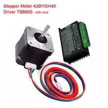 Nema23 Stepper Motor 42BYGH40 57 motor 3A with TB6600 stepper driver NEMA17 23 for CNC engraving machine original ma860h nema23 nema34 stepper motor driver peak current 2 4a 7 2a 18 80v for cnc router engraving milling machine