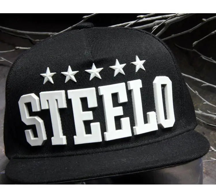 2016 Nueva casual steeelo letras Pentagram goma hiphop beisbol snapbacks baile cappelli sombreros de hip hop para los hombres Gorras de béisbol