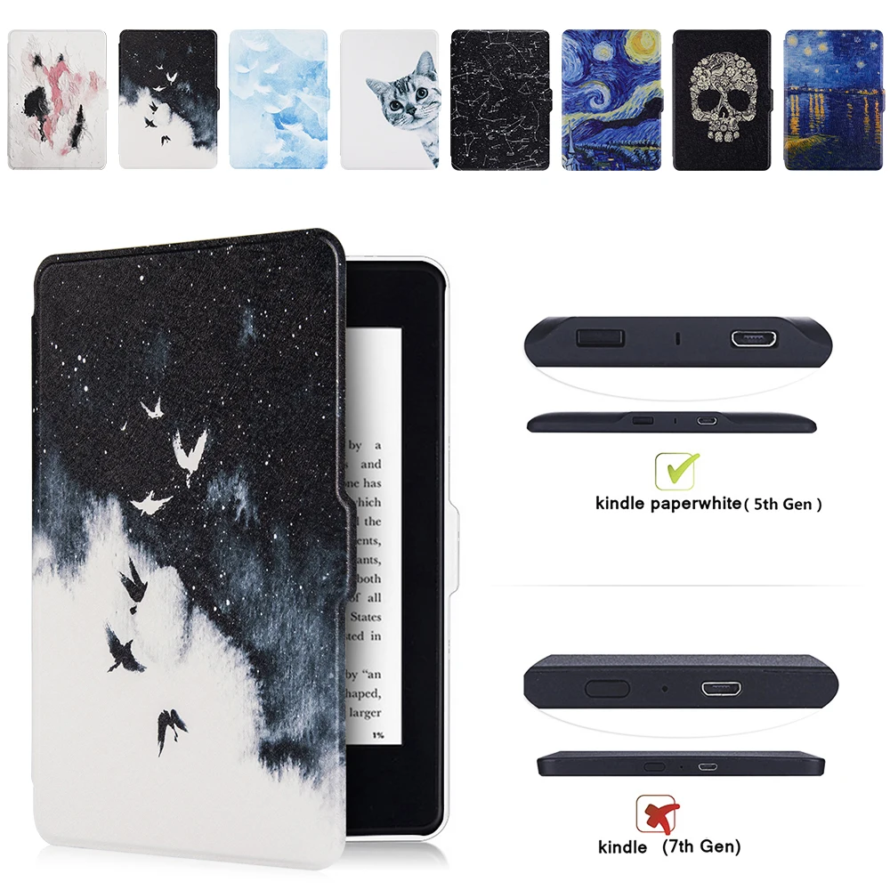 

Case for Kindle Paperwhite Kindle 5th Generation PU Leather with Magnet Features Auto Wakeup/Sleep New for Kindle Paperwhite