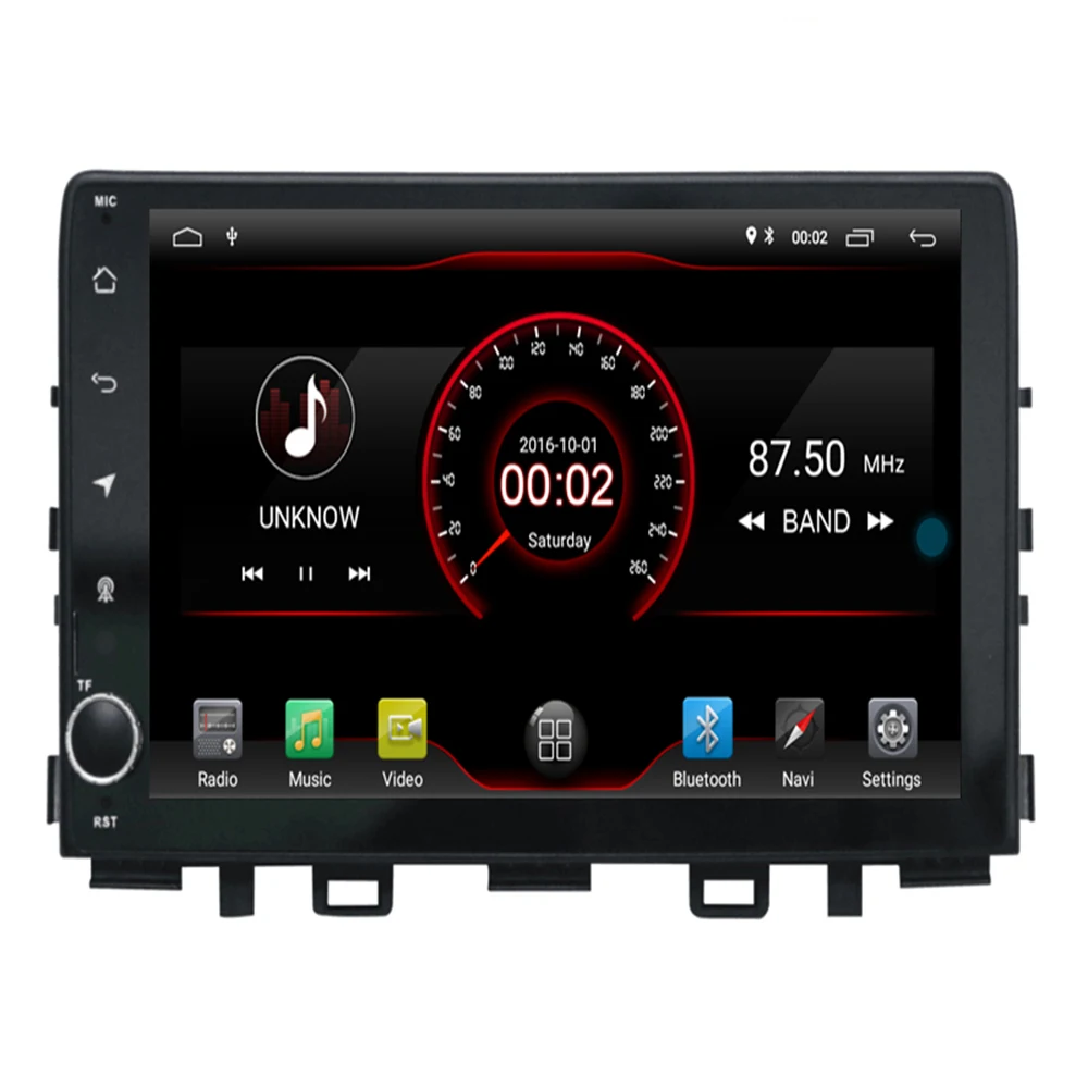 Perfect 4-core android 9.1 car radio gps multimedia for Kia Rio 2017/2018 2019 with wifi/obd/3g/phonelink/steering wheel contol/Camera 1