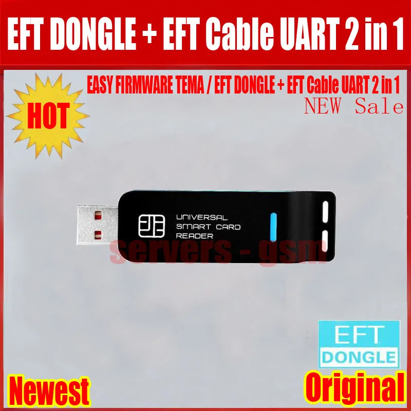 2019 Новые 100% оригинальные легко прошивки TEMA/EFT DONGLE + EFT кабель UART 2 в 1 Бесплатная доставка