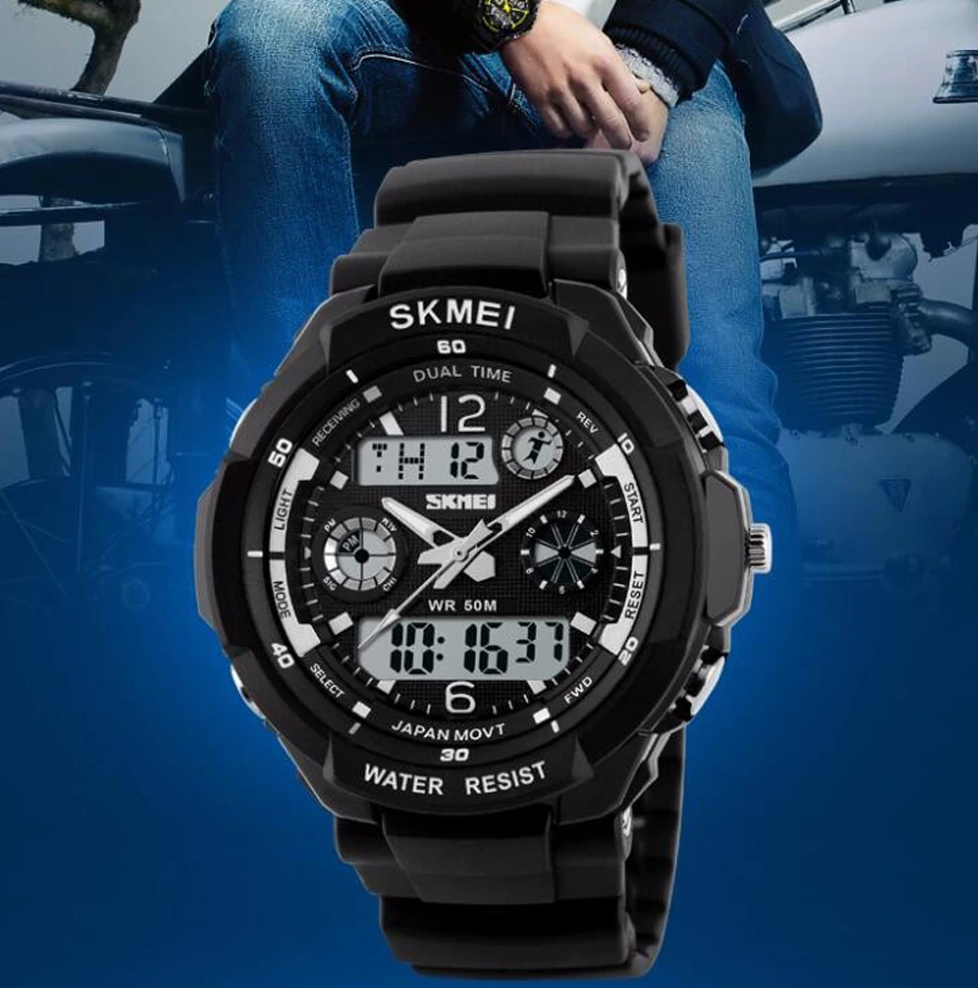 Online 2019 sport Uhren für herren Marke Military Armee Luxus Digitale LED Quarzuhr Armbanduhr Relogio Reloj SKMEI Uhr Uhren